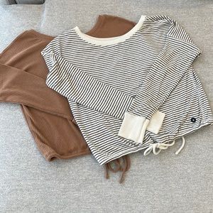Abercrombie & Fitch Ribbed Top - lot of 2